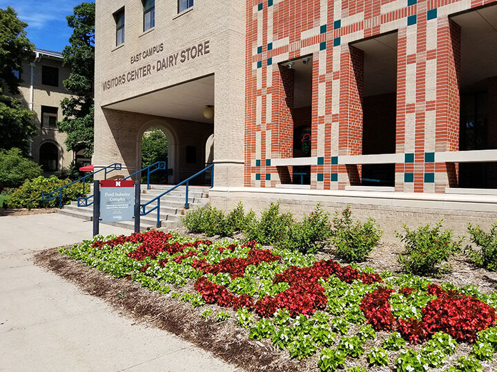 The south entrance to the UNL Dairy Store